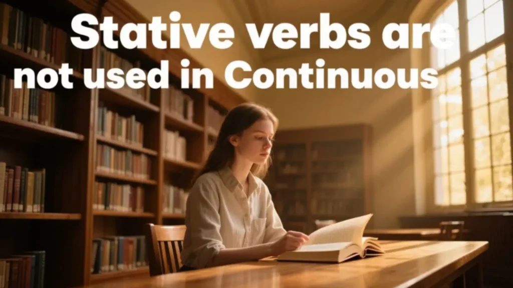 Stative verbs (trạng thái) thường không dùng ở Continuous: know, like, believe, want, need, have (sở hữu), belong, seem, understand…