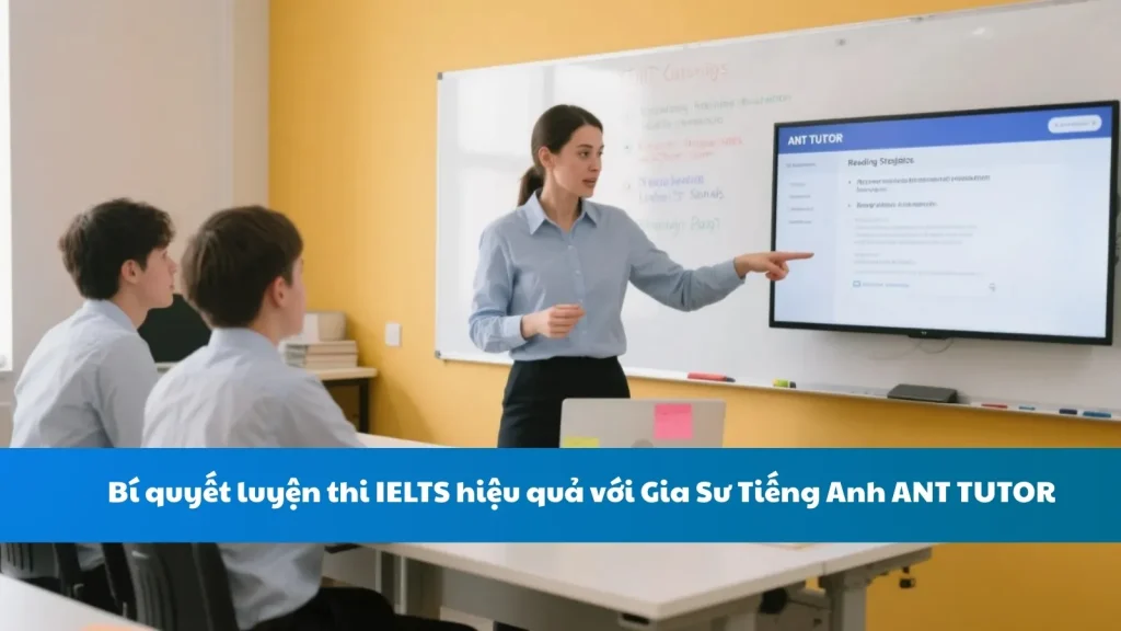 Bí quyết luyện thi IELTS hiệu quả với Gia Sư Tiếng Anh ANT TUTOR