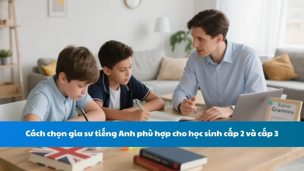 Cách chọn gia sư tiếng Anh phù hợp cho học sinh cấp 2 và cấp 3