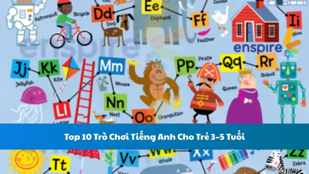 Top 10 Trò Chơi Tiếng Anh Cho Trẻ 3–5 Tuổi
