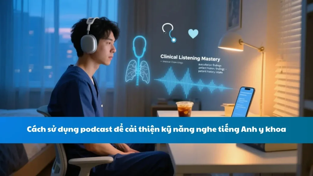 Cách sử dụng podcast để cải thiện kỹ năng nghe tiếng Anh y khoa