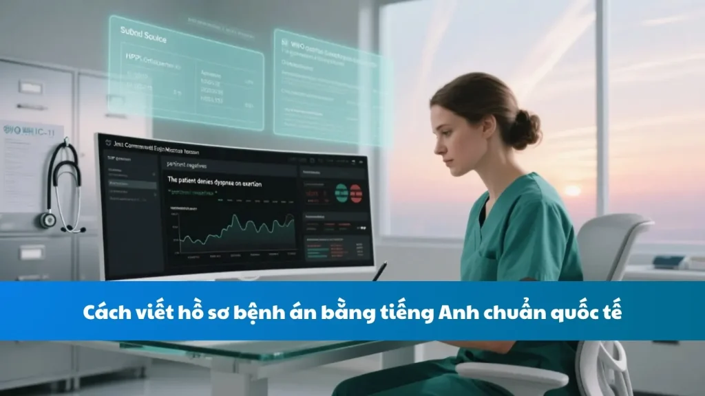 Cách viết hồ sơ bệnh án bằng tiếng Anh chuẩn quốc tế