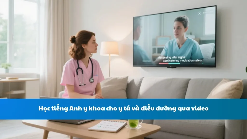 Học tiếng Anh y khoa cho y tá và điều dưỡng qua video
