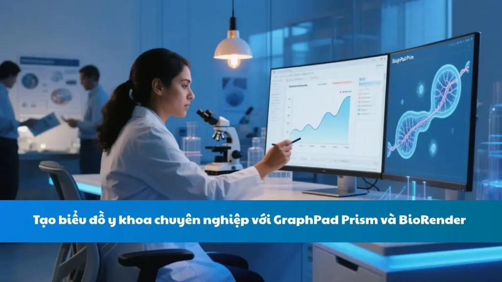 Tạo biểu đồ y khoa chuyên nghiệp với GraphPad Prism và BioRender
