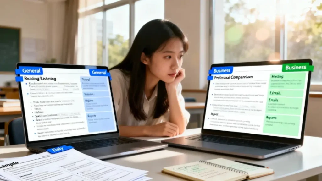 LinguaSkill General và Business (Cấu trúc khác nhau)