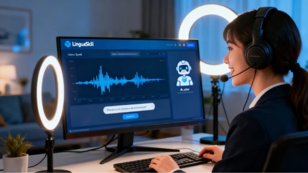 Phần mềm thi LinguaSkill có tích hợp Speaking không?