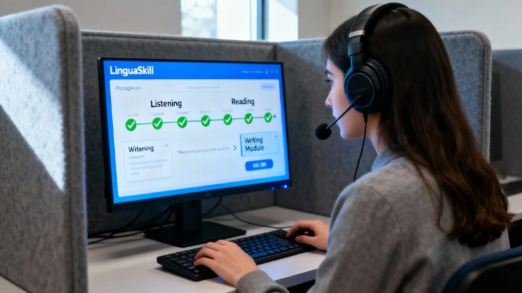 Quy trình làm bài trên Phần mềm LinguaSkill