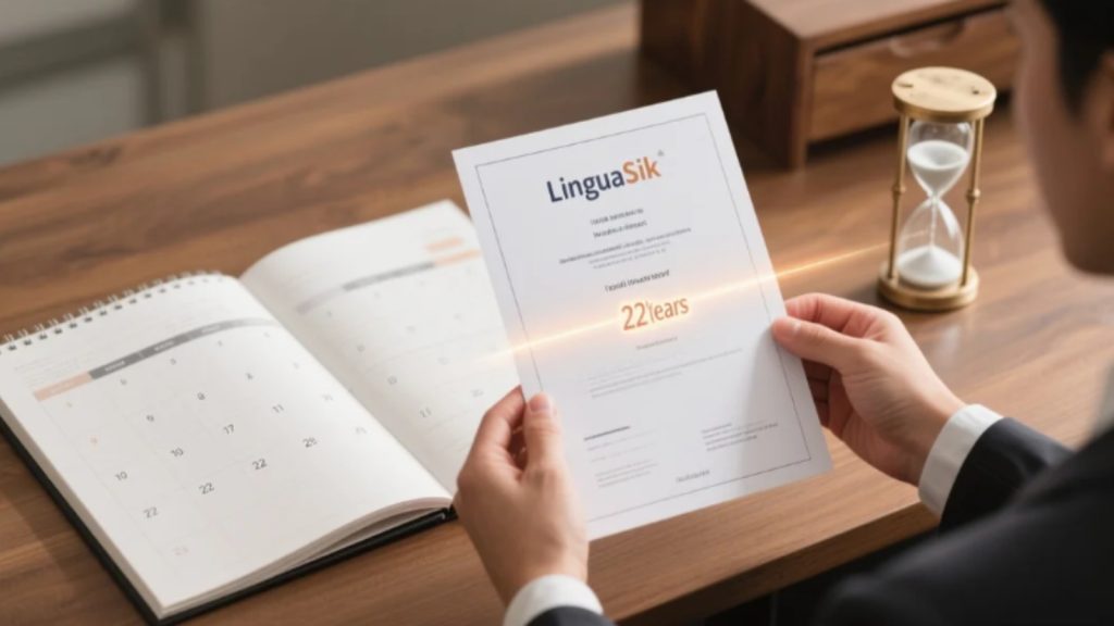 Thời hạn chứng chỉ LinguaSkill