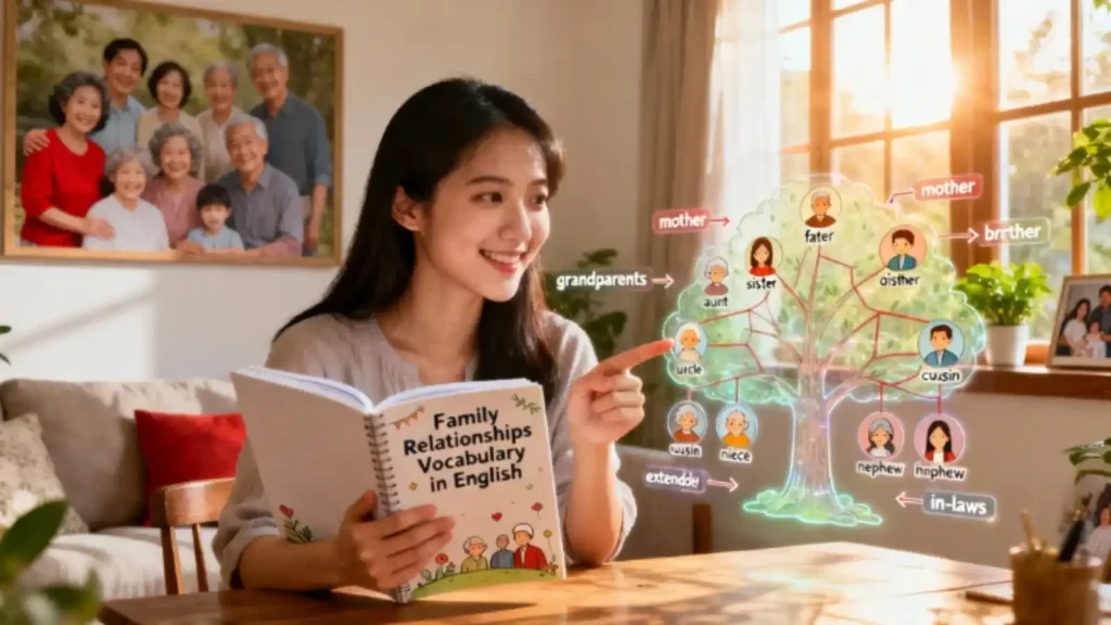 Từ vựng về Gia đình: Cách gọi tên các mối quan hệ tiếng Anh