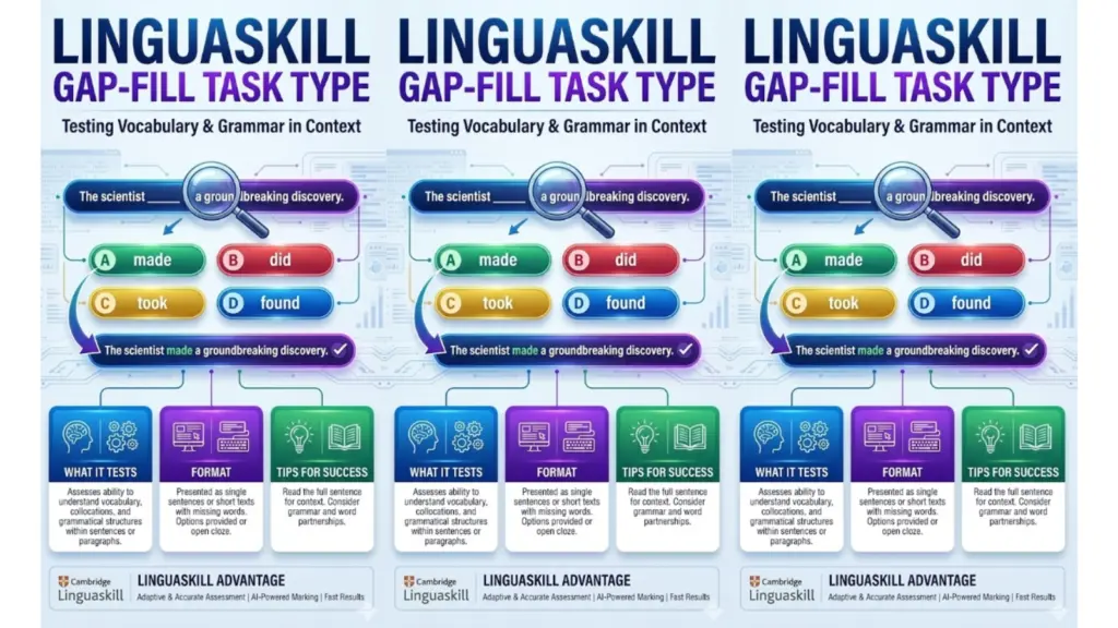 Dạng bài tập Gap-fill (Điền từ vào chỗ trống) LinguaSkill