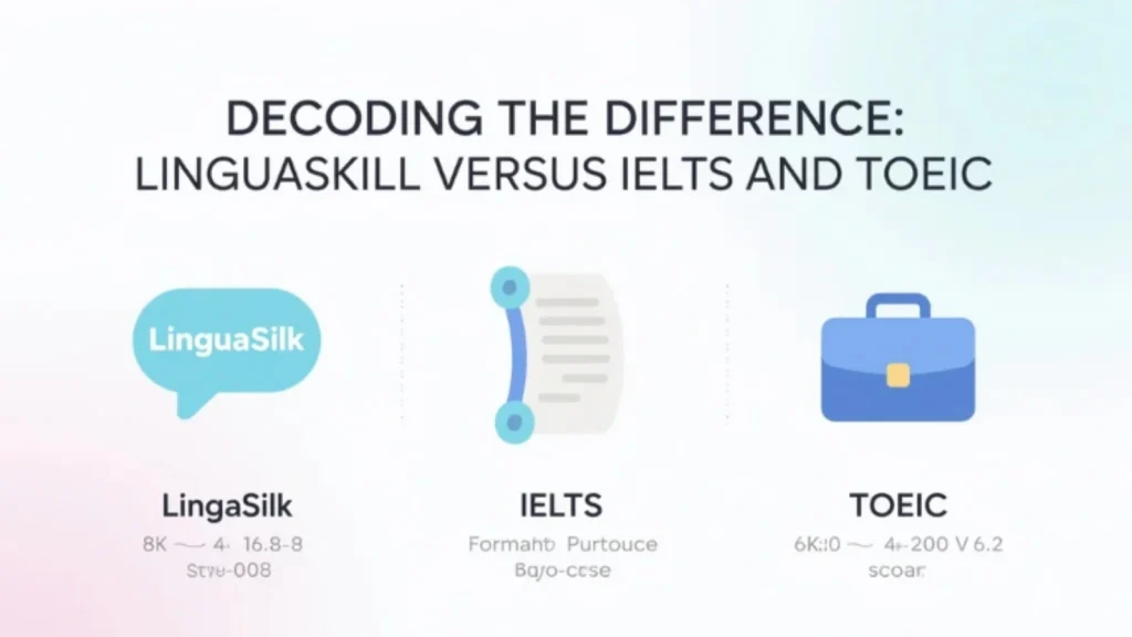 Giải mã sự khác biệt: LinguaSkill so với IELTS và TOEIC