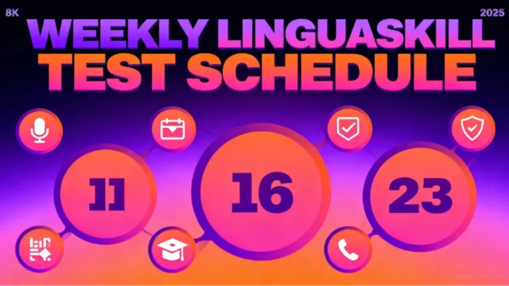 Lịch thi LinguaSkill hàng tuần