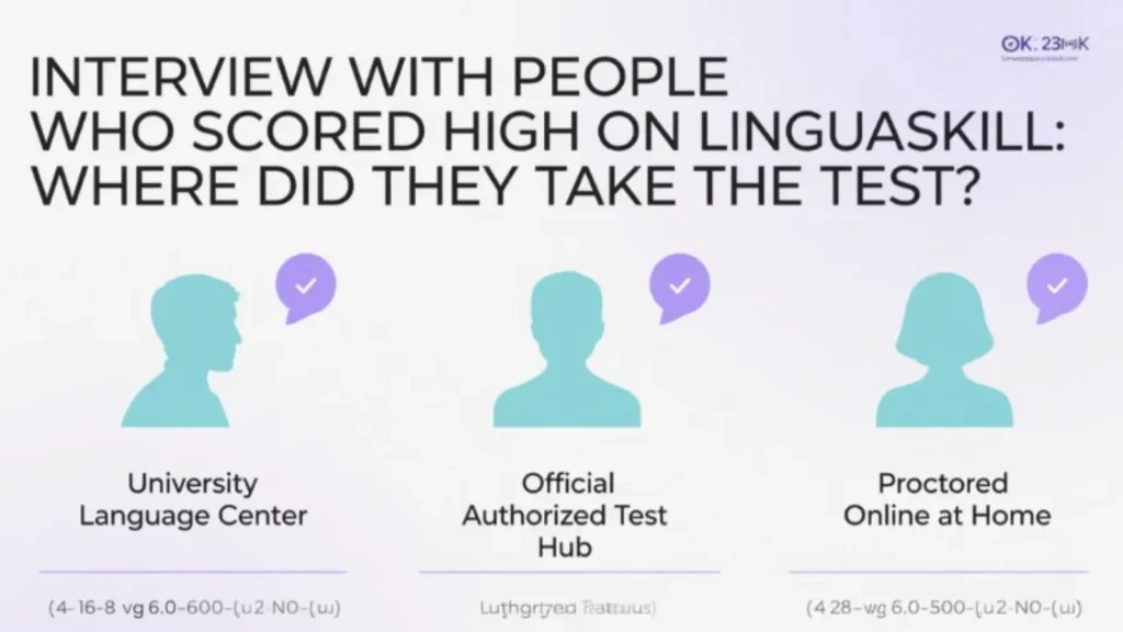 Phỏng vấn người đạt điểm cao LinguaSkill: Họ thi ở đâu?