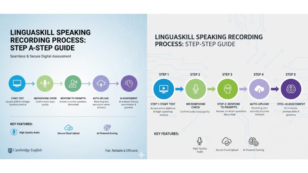 Quy trình ghi âm bài nói LinguaSkill