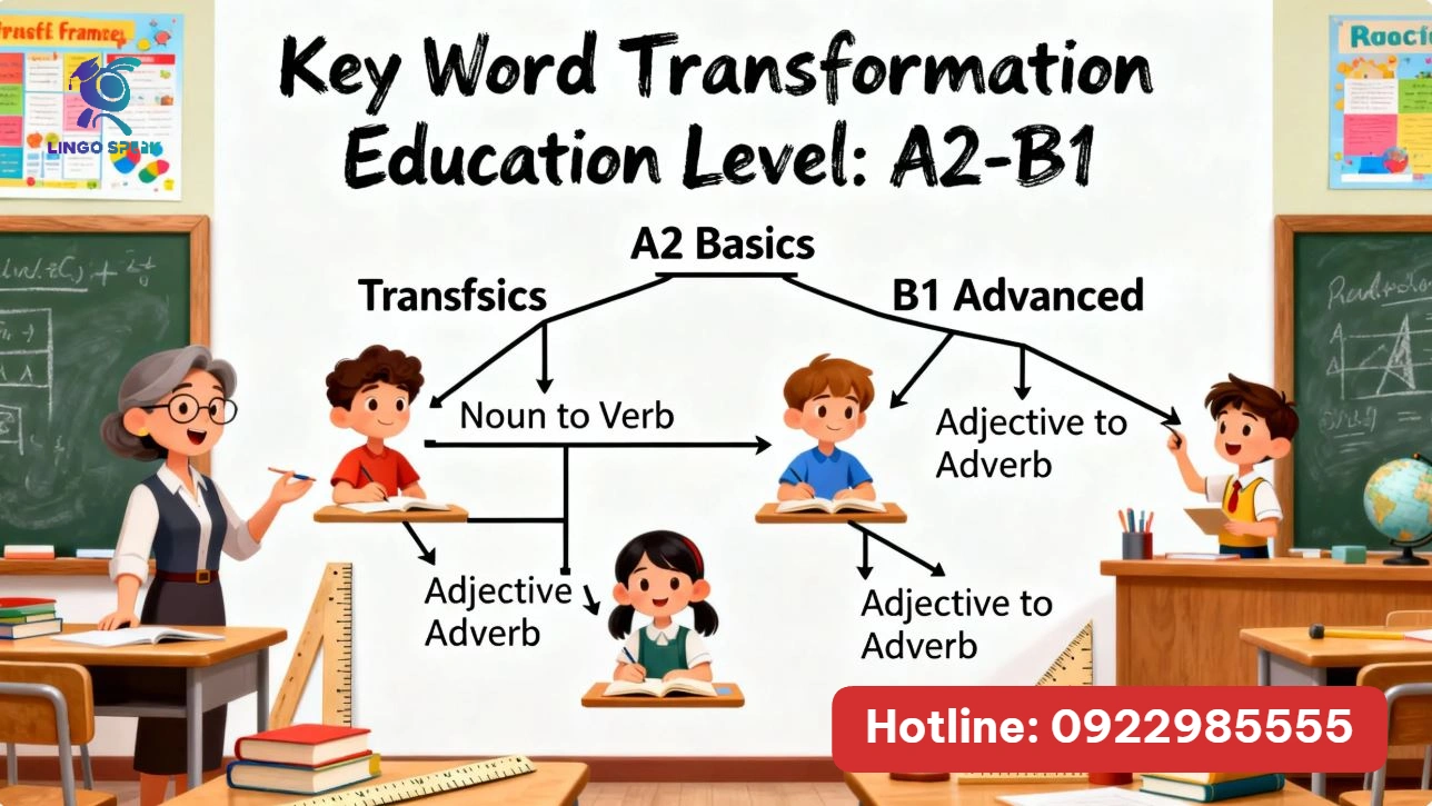 Key Word Transformation Education Level: A2-B1 - Lingo Speak