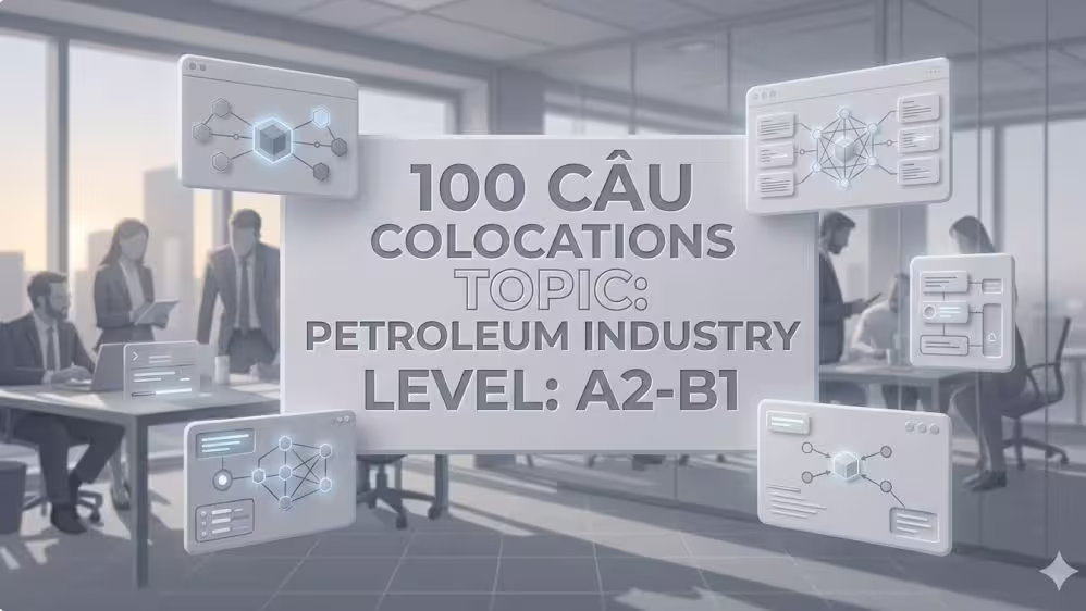 100 câu Collocations Topic: Petroleum Industry Level: A2-B1
