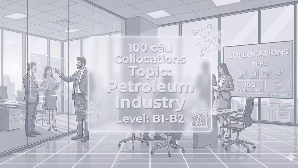100 câu Collocations Topic: Petroleum Industry Level: B1-B2