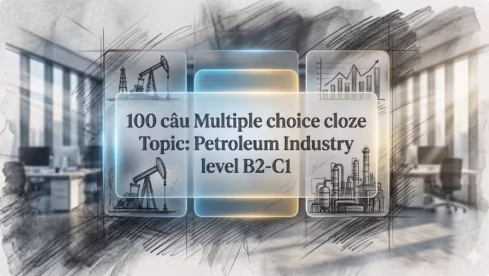 100 câu Multiple choice cloze Topic: Petroleum Industry level B2-C1