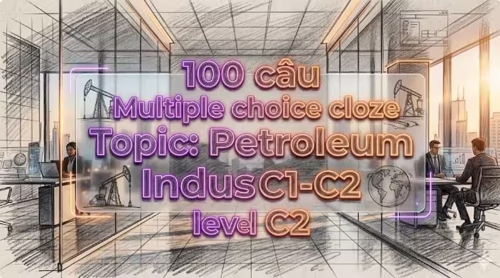 100 câu Multiple choice cloze Topic: Petroleum Industry level C1-C2