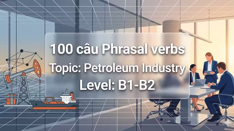 100 câu Phrasal verbs Topic: Petroleum Industry Level: B1-B2