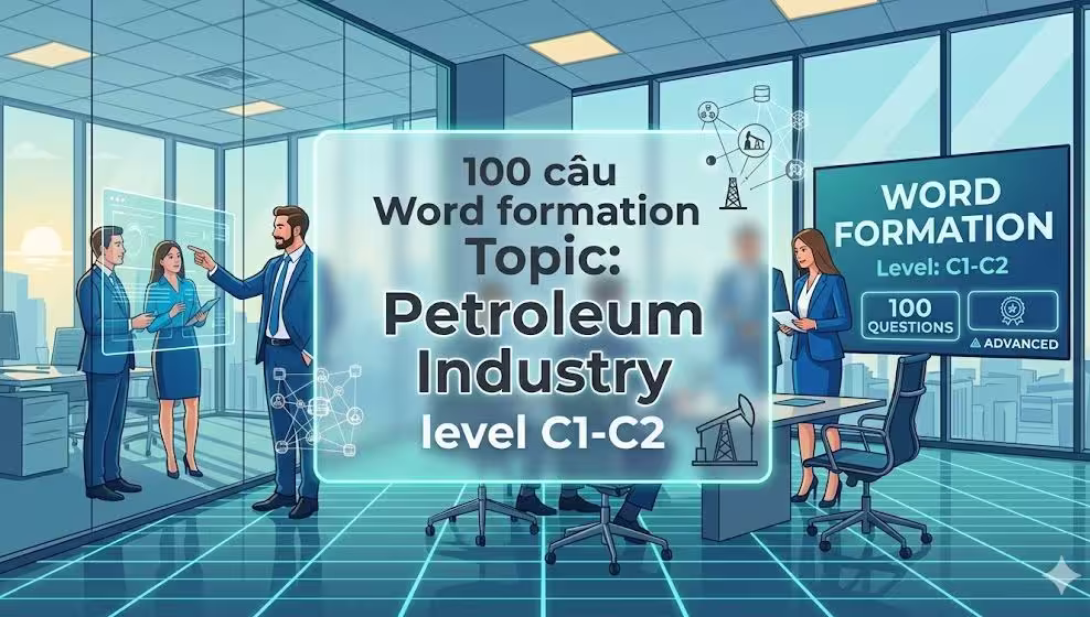 100 câu Word formation Topic: Petroleum Industry Level: C1-C2