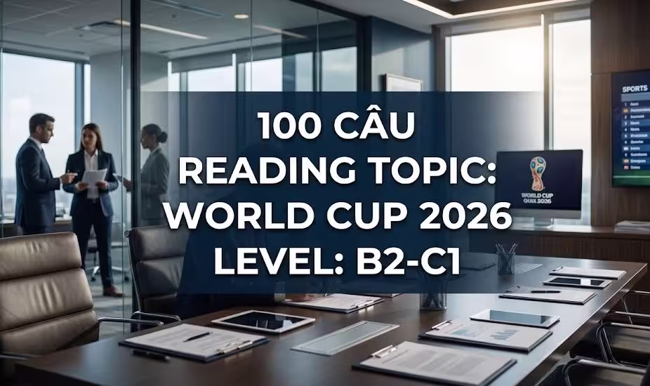100 câu Reading Topic: World Cup 2026 Level: B2-C1